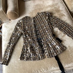 B. Altman 5th Ave NY sequined throw over jacket